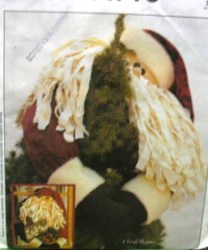 2900 MCCALLS SANTA GREETER DOLL, WELCOME SIGN PATTERN UNCUT